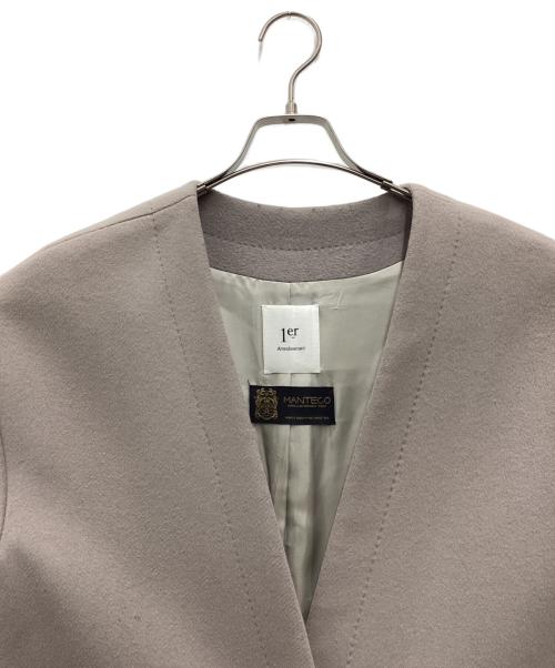 1er Arrondissement（プルミエ アロンディスモン）1er Arrondissement (プルミエ アロンディスモン) ノーカラーコート ベージュ サイズ:SIZE 38の古着・服飾アイテム