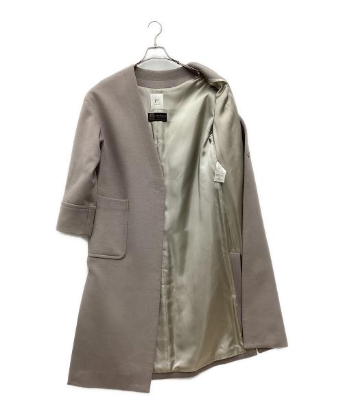 1er Arrondissement（プルミエ アロンディスモン）1er Arrondissement (プルミエ アロンディスモン) ノーカラーコート ベージュ サイズ:SIZE 38の古着・服飾アイテム