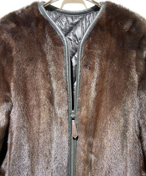 FENDI（フェンディ）FENDI (フェンディ) リバーシブルミンクファーコート ブラック サイズ:38の古着・服飾アイテム