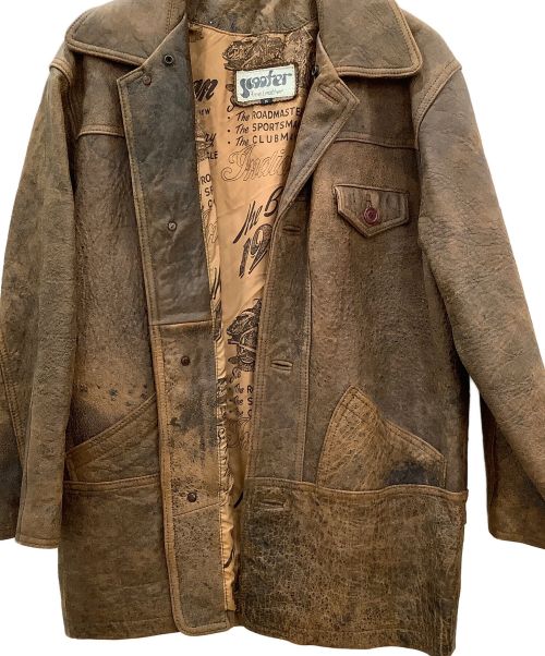 SCOOTER（スクーター）SCOOTER (スクータ) SCOOTER　レザージャケット ブラウン サイズ:Mサイズの古着・服飾アイテム