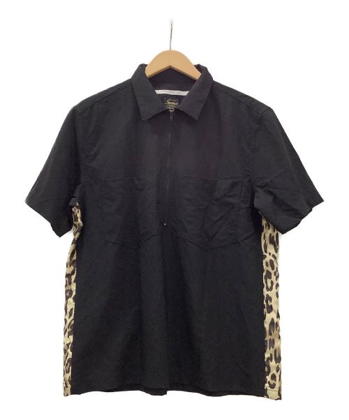 TRISECT2（トライセクト2）TRISECT2 (トライセクト2) TRISECT2　JOURNAL STANDARD　ジップシャツ ブラック サイズ:Lサイズの古着・服飾アイテム