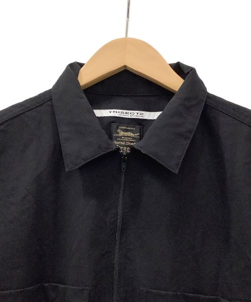 TRISECT2（トライセクト2）TRISECT2 (トライセクト2) TRISECT2　JOURNAL STANDARD　ジップシャツ ブラック サイズ:Lサイズの古着・服飾アイテム
