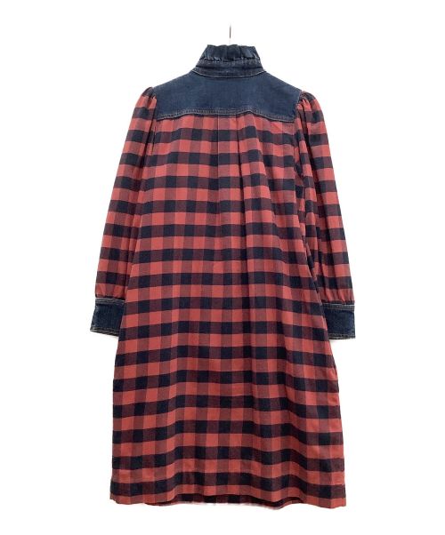 SEE BY CHLOE（シーバイクロエ）SEE BY CHLOE (シーバイクロエ) SEE BY CHLOE　デニムコンビシャツワンピース レッド サイズ:36の古着・服飾アイテム