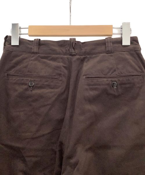 leno（リノ）leno (リノ) LENO　WIDE CHINO TROUSERS ブラウン サイズ:2の古着・服飾アイテム
