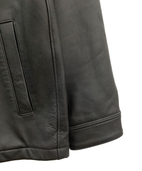 Psycho Bunny（サイコ バニー）Psycho Bunny (サイコ バニー) レザーCPOシャツ ブラック サイズ:XLの古着・服飾アイテム