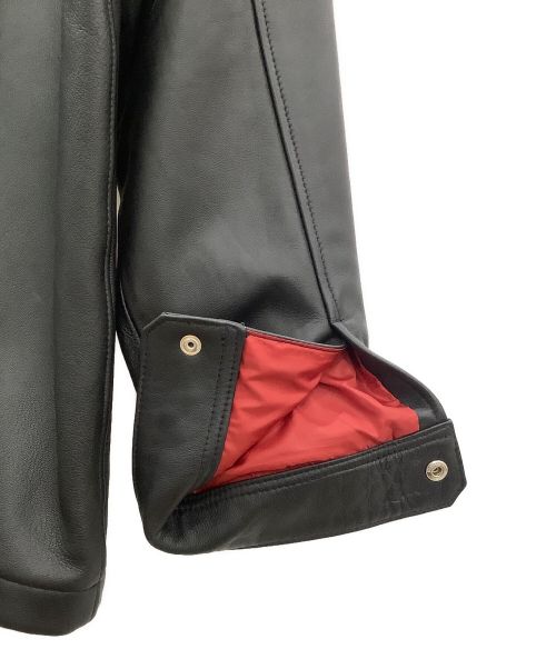 Psycho Bunny（サイコ バニー）Psycho Bunny (サイコ バニー) レザーCPOシャツ ブラック サイズ:XLの古着・服飾アイテム