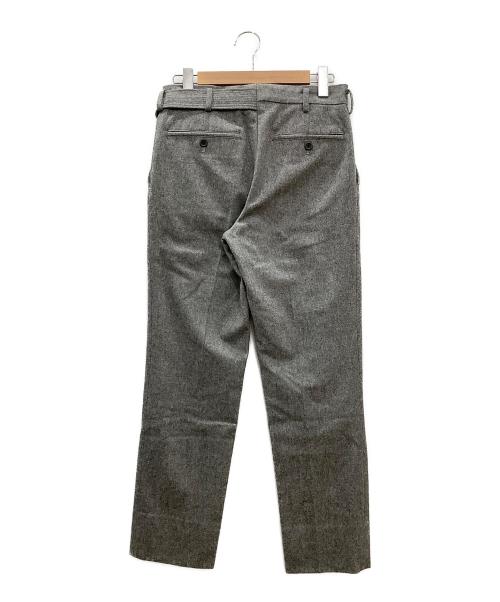 SOSHIOTSUKI（ソウシ オオツキ）SOSHIOTSUKI (ソウシ オオツキ) SOSHIOTSUKI　WRAP KNOT STRAIGHT TROUSERS グレー サイズ:44の古着・服飾アイテム