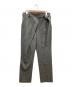 SOSHIOTSUKI（ソウシ オオツキ）の古着「SOSHIOTSUKI　WRAP KNOT STRAIGHT TROUSERS」｜グレー