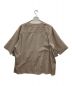 SYU.HOMME/FEMM (シュウオムフェム) ノーカラーシャツ ブラウン サイズ:2：3000円