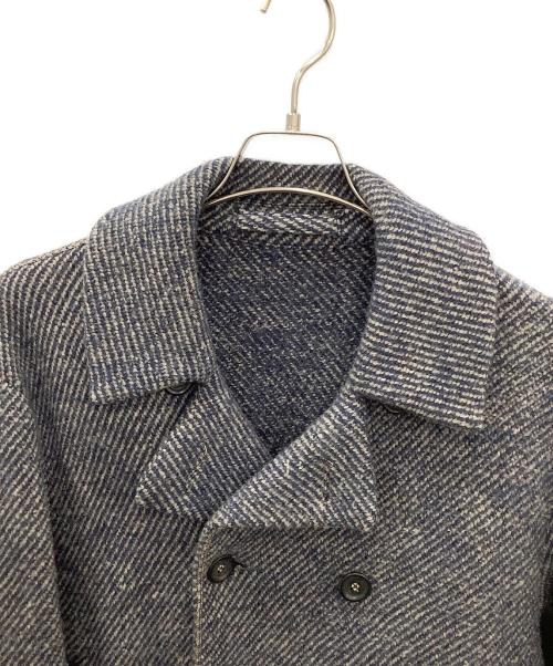 45R（フォーティファイブ・アール）45R (フォーティファイブ・アール) デニムツイードニットのコート ネイビー サイズ:3の古着・服飾アイテム