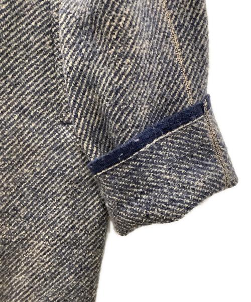 45R（フォーティファイブ・アール）45R (フォーティファイブ・アール) デニムツイードニットのコート ネイビー サイズ:3の古着・服飾アイテム