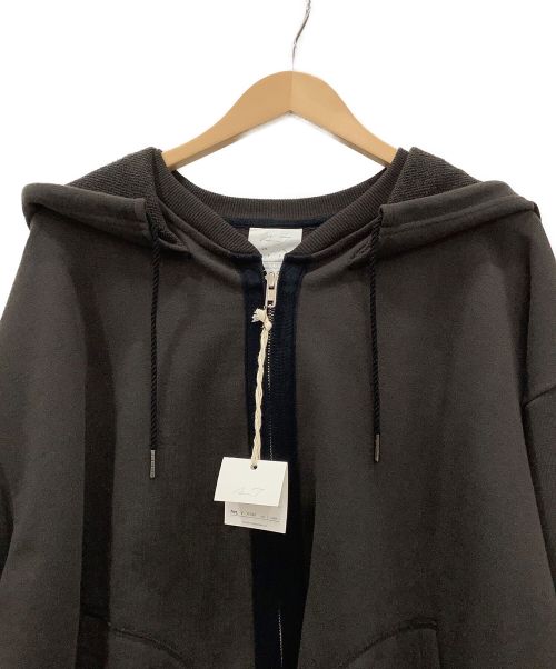 Ar.T.（アルト）Ar.T. (アルト) Zip Hoodie Black ダークブラウン サイズ:Sの古着・服飾アイテム