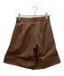 foufou (フーフー) ワンタックハーフパンツ ブラウン サイズ:SIZE1：3000円
