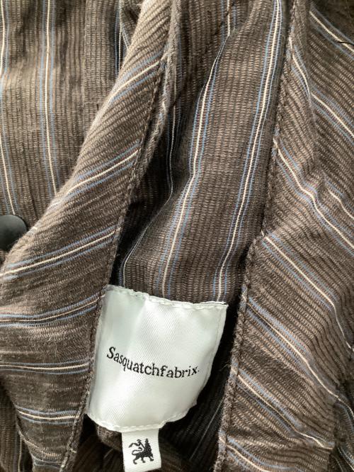 SASQUATCHfabrix.（サスクワッチファブリックス）SASQUATCHfabrix. (サスクワッチファブリックス) オーバーオール ブラウン サイズ:Sサイズの古着・服飾アイテム