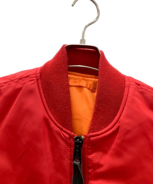 ALPHA（アルファ）ALPHA (アルファ) ALPHA MA-1ジャケット レッド サイズ:Mの古着・服飾アイテム