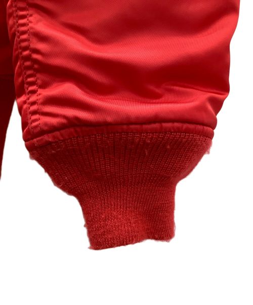 ALPHA（アルファ）ALPHA (アルファ) ALPHA MA-1ジャケット レッド サイズ:Mの古着・服飾アイテム