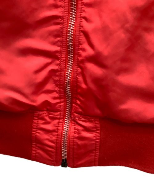 ALPHA（アルファ）ALPHA (アルファ) ALPHA MA-1ジャケット レッド サイズ:Mの古着・服飾アイテム