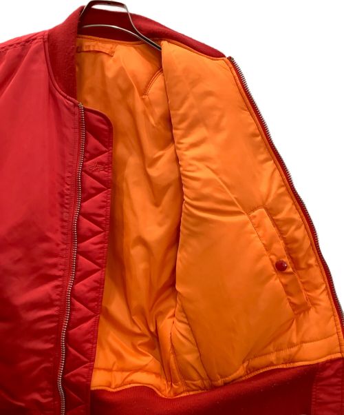 ALPHA（アルファ）ALPHA (アルファ) ALPHA MA-1ジャケット レッド サイズ:Mの古着・服飾アイテム