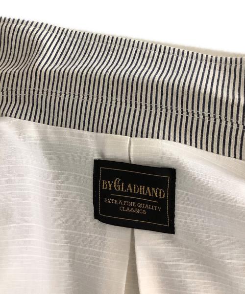 BYGLADHAND（バイグラッドハンド）BYGLADHAND (バイグラッドハンド) テーラードジャケット ホワイト サイズ:Lの古着・服飾アイテム