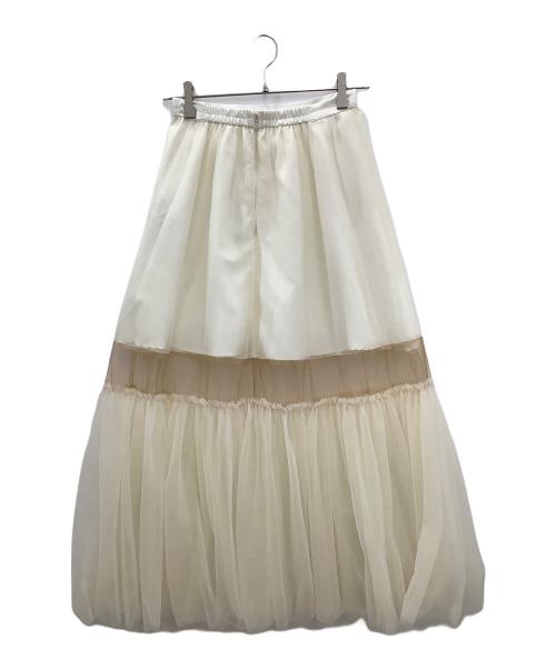 Lily Brown（リリーブラウン）Lily Brown (リリーブラウン) チュールスカート アイボリー サイズ:ONESIZEの古着・服飾アイテム