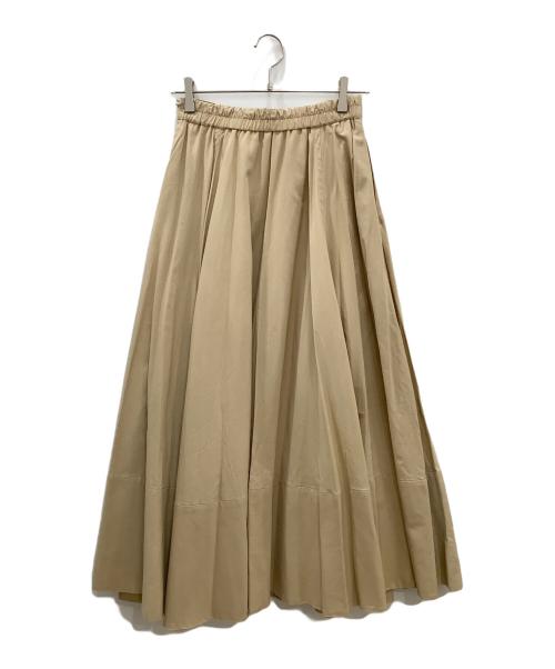 CADUNE（カデュネ）CADUNE (カデュネ) フレアスカート ベージュ サイズ:38の古着・服飾アイテム