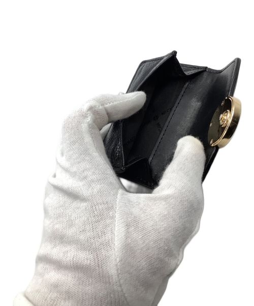 MICHAEL KORS（マイケル・コース）MICHAEL KORS (マイケルコース) 3つ折り財布 ブラックの古着・服飾アイテム