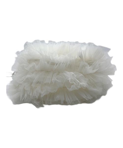 Snidel（スナイデル）Snidel (スナイデル) フリルバッグ ホワイトの古着・服飾アイテム