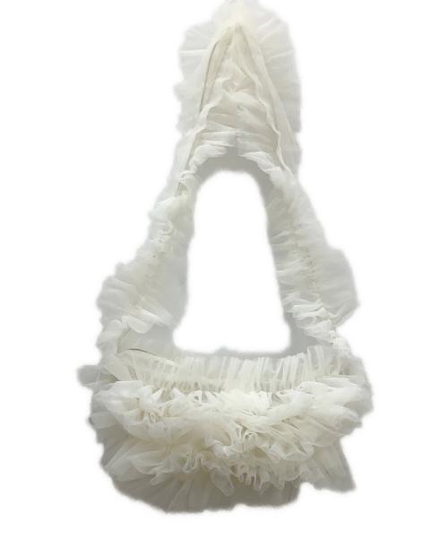 Snidel（スナイデル）Snidel (スナイデル) フリルバッグ ホワイトの古着・服飾アイテム