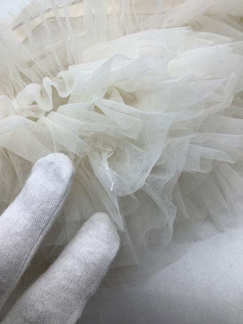 Snidel（スナイデル）Snidel (スナイデル) フリルバッグ ホワイトの古着・服飾アイテム