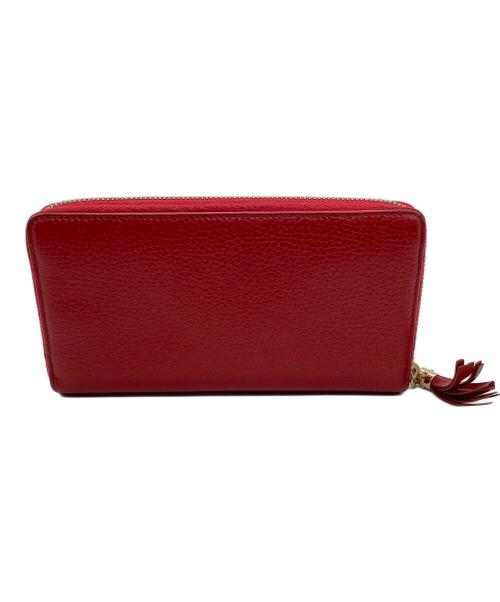 GUCCI（グッチ）GUCCI (グッチ) 長財布 インターロッキングG レッドの古着・服飾アイテム