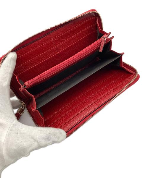 GUCCI（グッチ）GUCCI (グッチ) 長財布 インターロッキングG レッドの古着・服飾アイテム