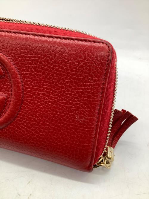 GUCCI（グッチ）GUCCI (グッチ) 長財布 インターロッキングG レッドの古着・服飾アイテム