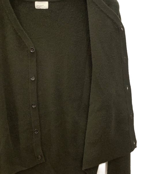 apartment Three（アパートメントスリー）apartment Three (アパートメントスリー) Apartment Three カシミヤブレンドカーディガン グリーン サイズ:Mの古着・服飾アイテム