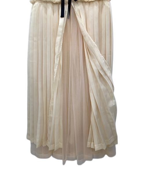 MAISON SPECIAL（メゾンスペシャル）MAISON SPECIAL (メゾンスペシャル) MAISON SPECIAL　Ribbon Pleats Dres ベージュ サイズ:Freeの古着・服飾アイテム