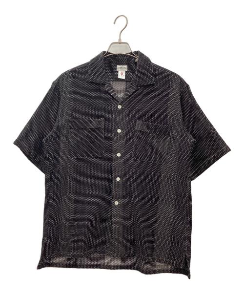 J.S HOMESTEAD（ジャーナルスタンダード ホームステッド）J.S HOMESTEAD (ジャーナルスタンダード ホームステッド) 和木綿オープンカラーシャツ ブラック サイズ:Mの古着・服飾アイテム