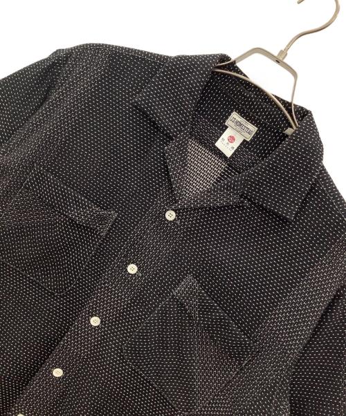 J.S HOMESTEAD（ジャーナルスタンダード ホームステッド）J.S HOMESTEAD (ジャーナルスタンダード ホームステッド) 和木綿オープンカラーシャツ ブラック サイズ:Mの古着・服飾アイテム
