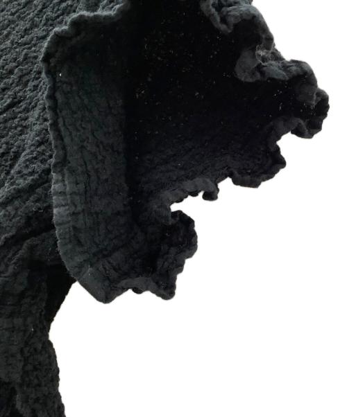 me ISSEY MIYAKE（ミーイッセイ ミヤケ）me ISSEY MIYAKE (ミーイッセイ ミヤケ) me ISSEY MIYAKE　シャーリングカットソー ブラック サイズ:Freeの古着・服飾アイテム
