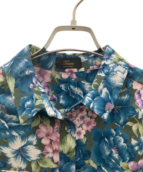 truno by noisemaker（トルノバイノイズメーカー）truno by noisemaker (トルノバイノイズメーカー) ボタニカルファティーグシャツ ブルー サイズ:Freeの古着・服飾アイテム