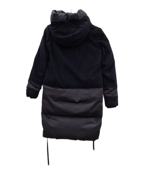 DUNO（デュノ）DUNO (デュノ) DUNO　フーデッド切替ダウンコート ネイビー サイズ:SIZE40の古着・服飾アイテム