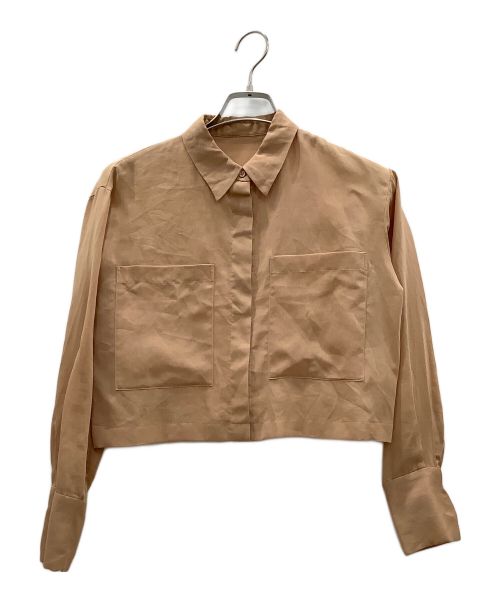 ESTNATION（エストネーション）ESTNATION (エストネーション) ESTNATION　コットンオーガンジーシアー セットアップ ブラウン サイズ:Sサイズの古着・服飾アイテム