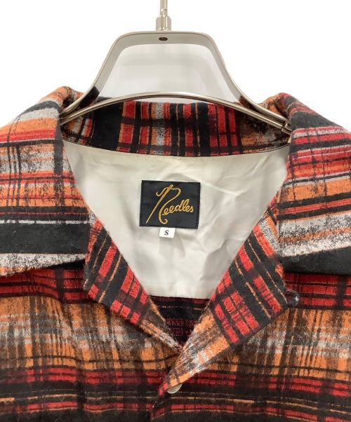 Needles（ニードルズ）Needles (ニードルズ) C.O.B. Classic Shirt レッド×オレンジ サイズ:Sの古着・服飾アイテム