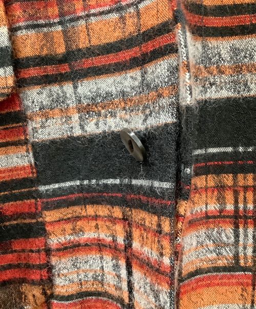 Needles（ニードルズ）Needles (ニードルズ) C.O.B. Classic Shirt レッド×オレンジ サイズ:Sの古着・服飾アイテム