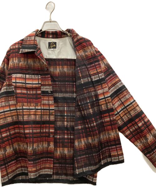 Needles（ニードルズ）Needles (ニードルズ) C.O.B. Classic Shirt レッド×オレンジ サイズ:Sの古着・服飾アイテム