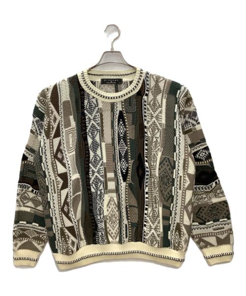 Protege COLLECTION（プロテージ コレクション）Protege COLLECTION (プロテージ コレクション) protege collection　3Dニット ベージュ サイズ:Lの古着・服飾アイテム