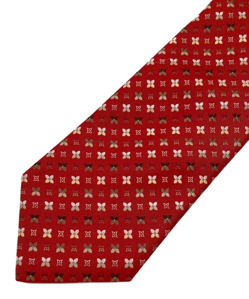 LOUIS VUITTON（ルイ ヴィトン）LOUIS VUITTON (ルイ ヴィトン) ネクタイ　モノグラム柄 レッド サイズ:表記無の古着・服飾アイテム