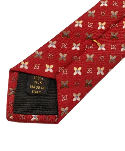 LOUIS VUITTON（ルイ ヴィトン）LOUIS VUITTON (ルイ ヴィトン) ネクタイ　モノグラム柄 レッド サイズ:表記無の古着・服飾アイテム