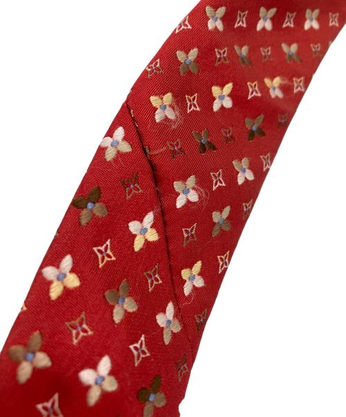 LOUIS VUITTON（ルイ ヴィトン）LOUIS VUITTON (ルイ ヴィトン) ネクタイ　モノグラム柄 レッド サイズ:表記無の古着・服飾アイテム