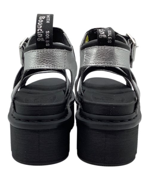 Dr.Martens（ドクターマーチン）Dr.Martens (ドクターマーチン) ストラップサンダル ブラック×シルバー サイズ:UK5の古着・服飾アイテム