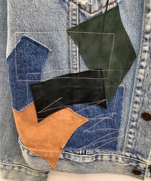 LEVI'S（リーバイス）LEVI'S (リーバイス) LEVI'S　パッチワークデニムジャケット スカイブルー サイズ:Mサイズの古着・服飾アイテム