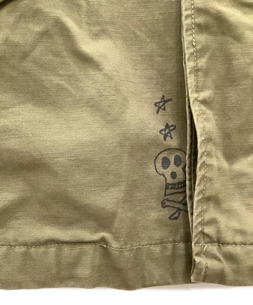 Hysteric Glamour（ヒステリックグラマー）Hysteric Glamour (ヒステリックグラマー) スカルミリタリージャケットグリーンHysteric Glamour　SIZE Free　色褪せシミあり グリーン サイズ:SIZE Freeの古着・服飾アイテム